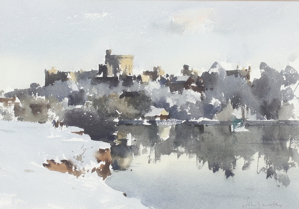 John Yardley | winterscape with Windsor Castle | MutualArt
