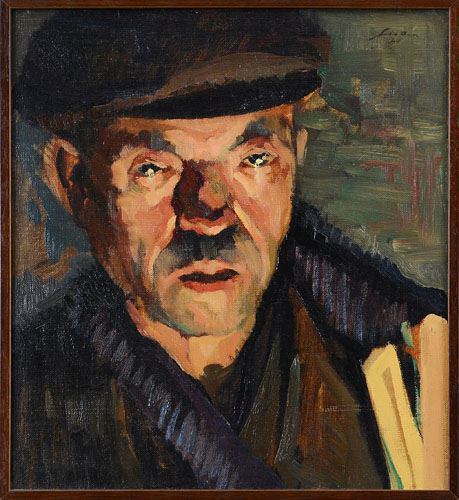 Head of a man by Mario Lisa, 1940