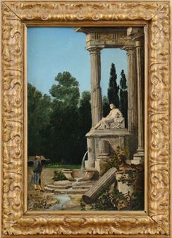 At the temple fountain - Emilio Righetti