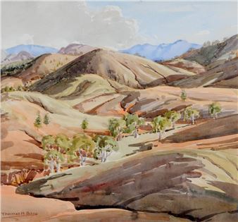 "Foothills, Flinders Ranges" - Thomas Henry Bone