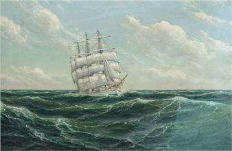 Segler auf hoher See - H. W. Sorensen