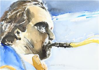 portrait of saxophone player - Alan Luff