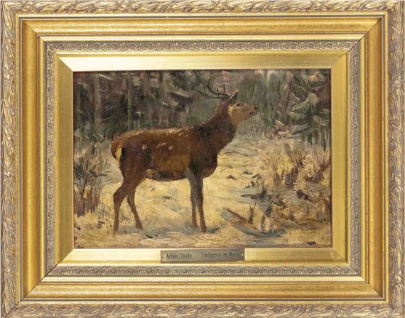 Julius Arthur Thiele | Edelhirsch im Walde | MutualArt