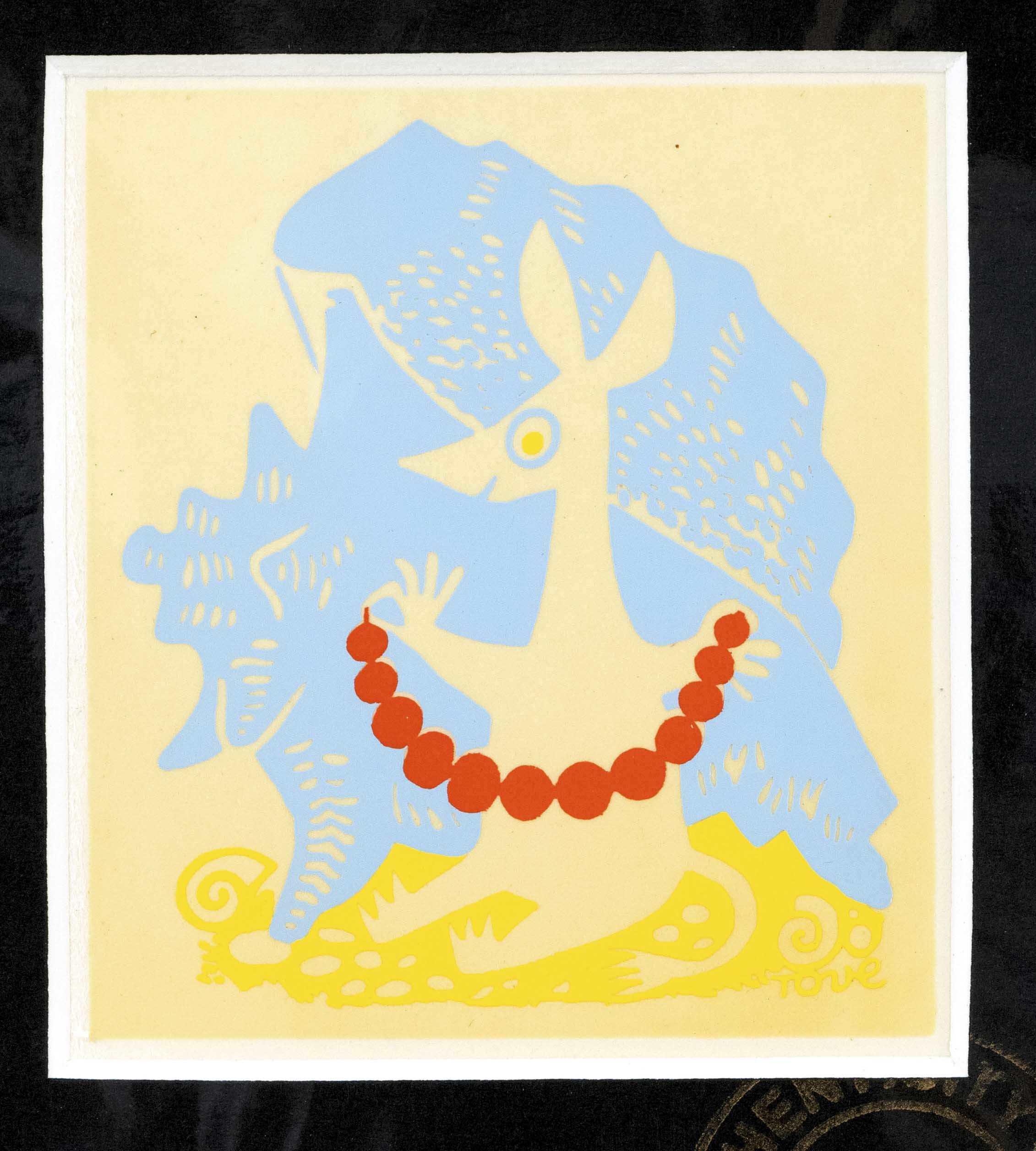 Artwork by Tove Jansson, The Finnish-Swedish comic strip characters ''Mumins'', Made of colour serigraphs