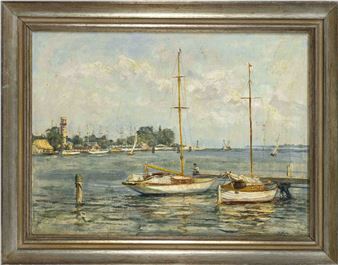 Sailing Ships in the Harbour - Hans Werner Matern