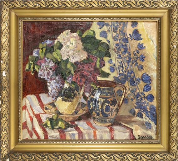 Still life with flowers by Márton Barabás
