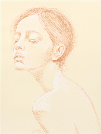 Clive Fredriksson | chalk portrait | MutualArt