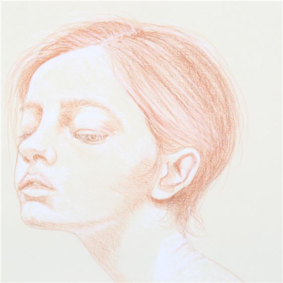 Clive Fredriksson | chalk portrait | MutualArt
