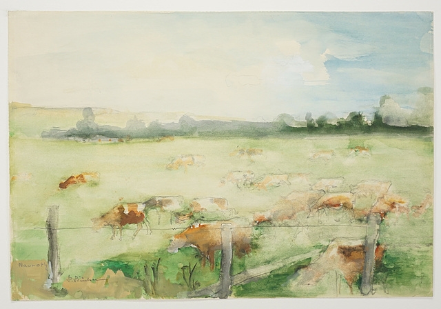 Artwork by Paul Bücher, Kuhweide, Made of offset print