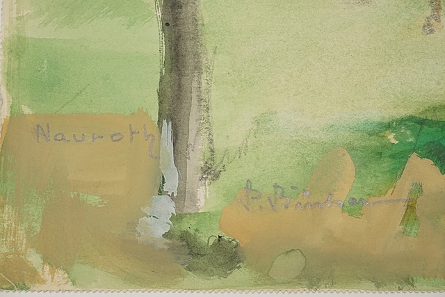 Artwork by Paul Bücher, Kuhweide, Made of offset print