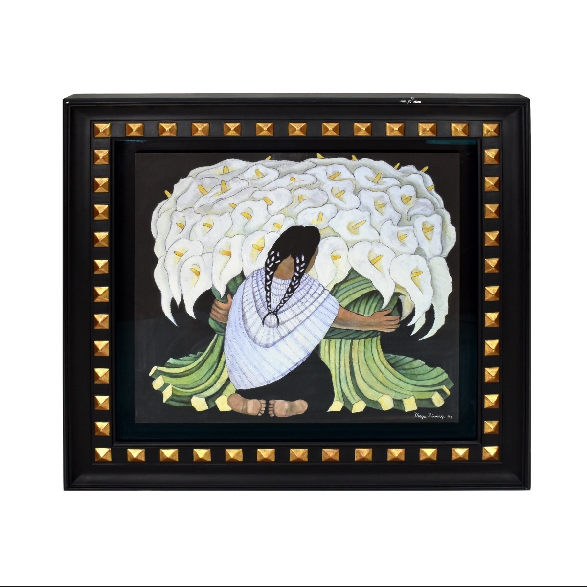 Diego Rivera Calla Lilly Vendor MutualArt