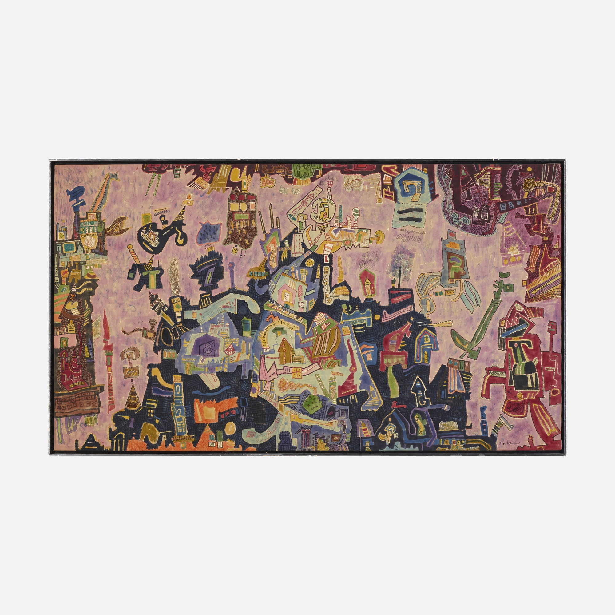 Artwork by Ynez Johnston, Untitled, Made of oil on canvas mounted to paperboard