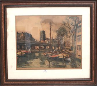 Gezicht op de Laurenskerk met Binnenrotte te Rotterdam - H. E. Roodenburg