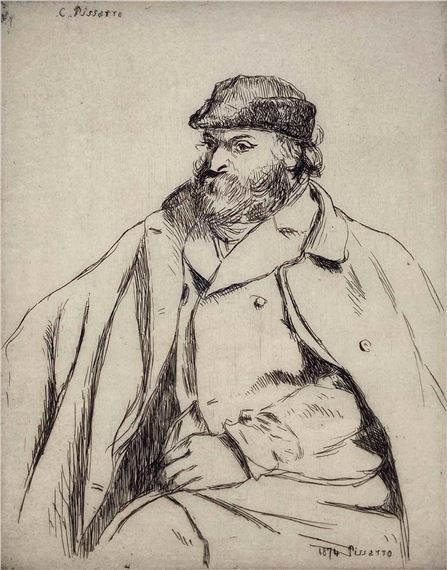 Camille Pissarro | Retrato de Paul Cezanne (1874) | MutualArt