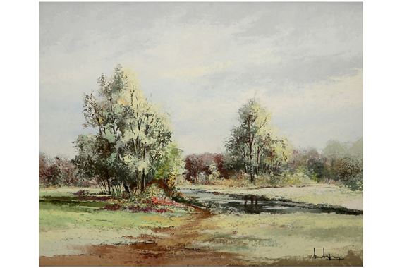 Landschap by Luc Drappier, 20th Cent.