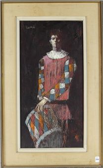 Untitled: Portrait of a Harlequin - William Quigley Kidson