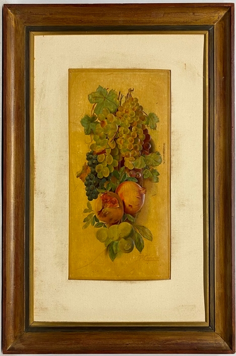 Artwork by Tito Chelazzi, Frutas, Made of Oil on cardboard