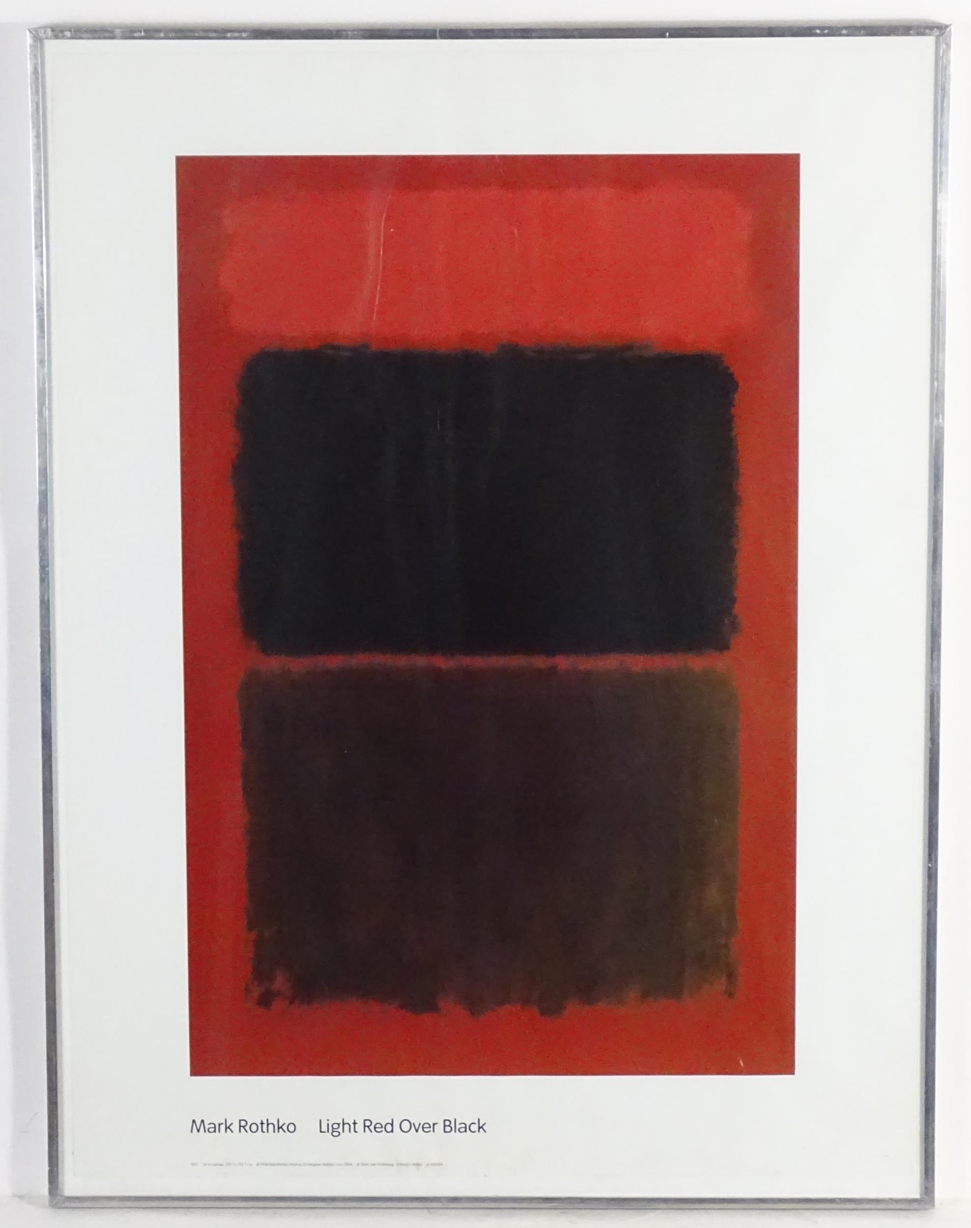 After Mark Rothko , Offset lithograph, Light Red by Mark Rothko, Published 2004