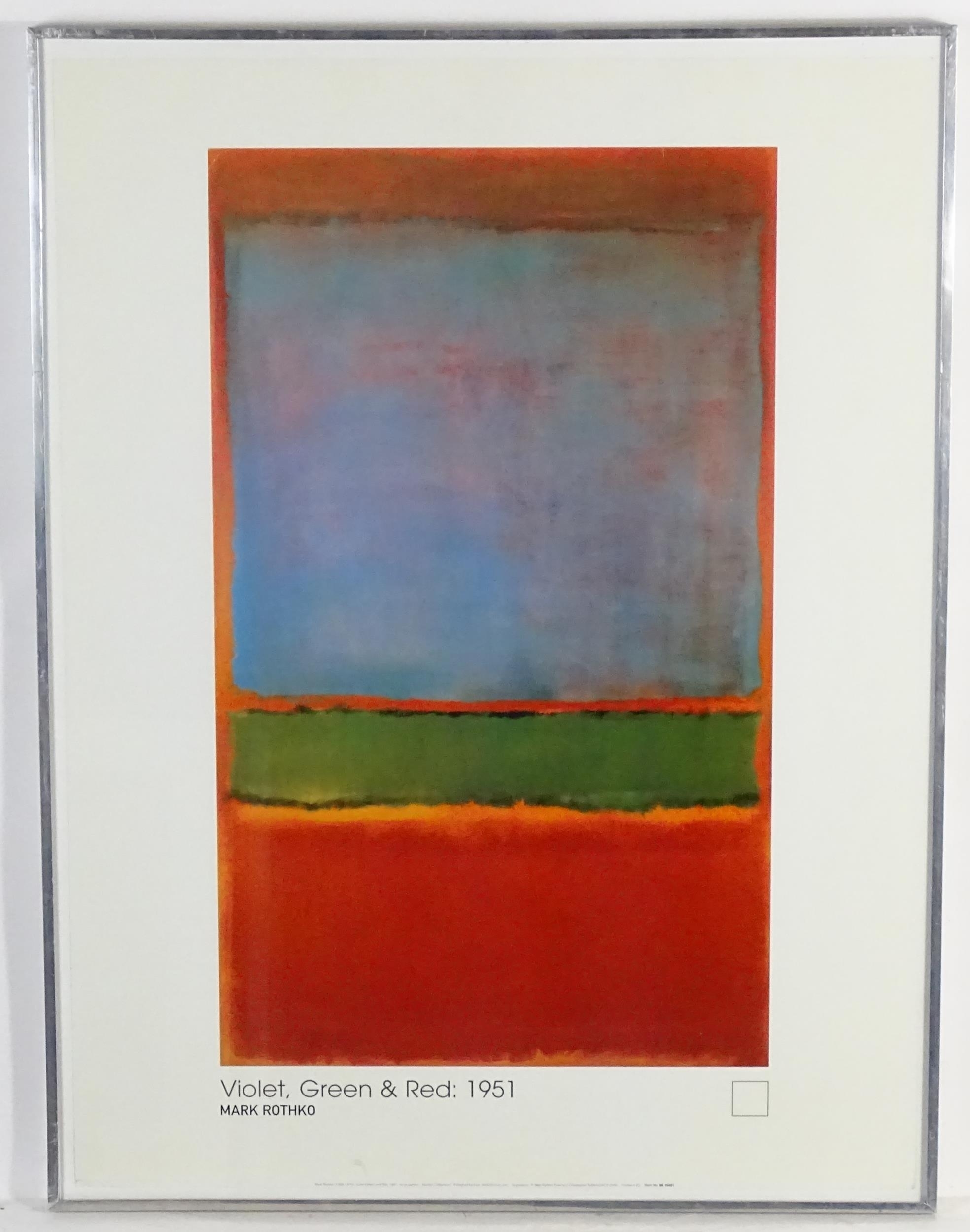 Violet,  ). Published by Icon. Approx." x" by Mark Rothko, Published 2000