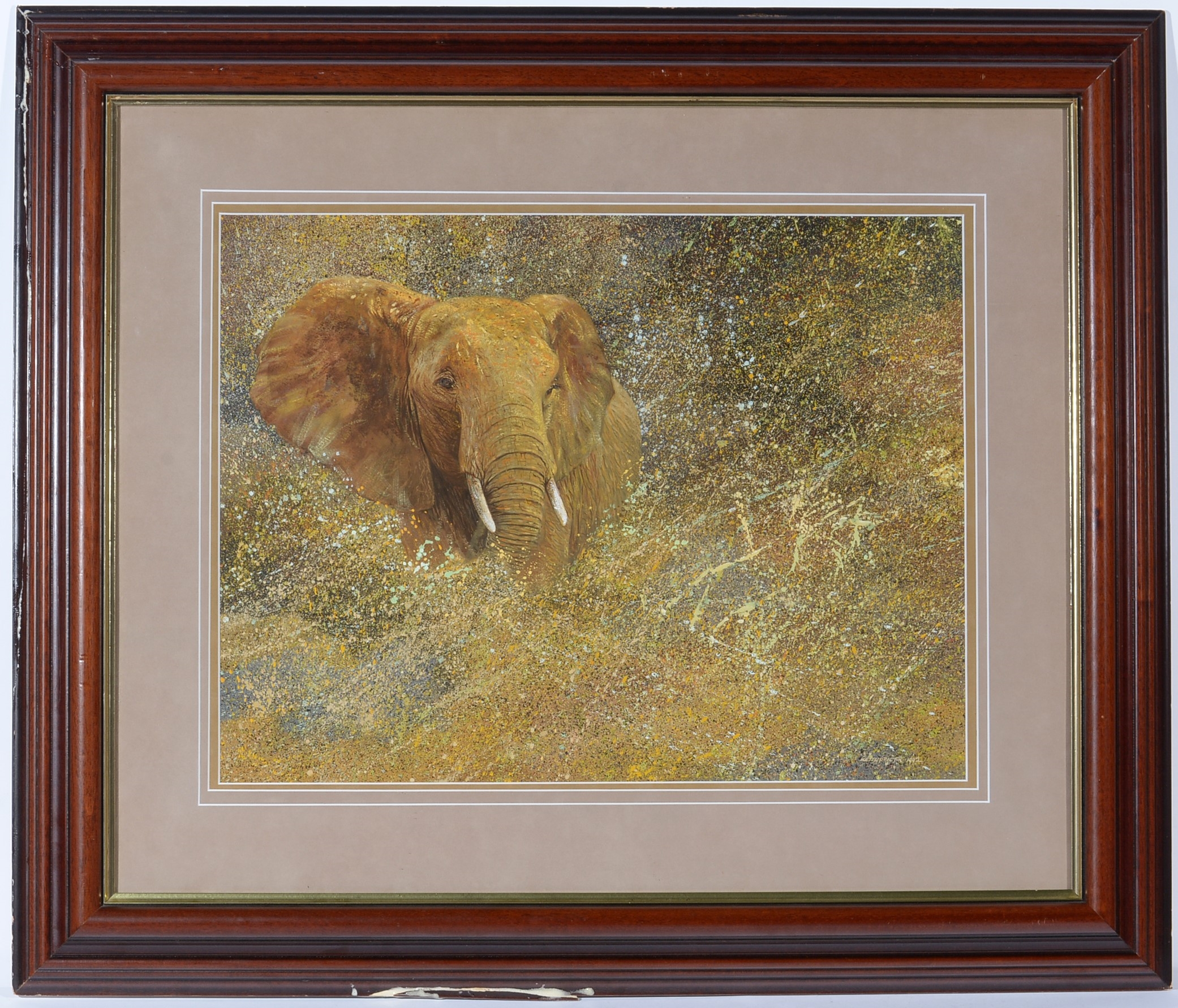 Keith Proctor | Elephant Emerging from a Splatter Sandstorm (1992 ...