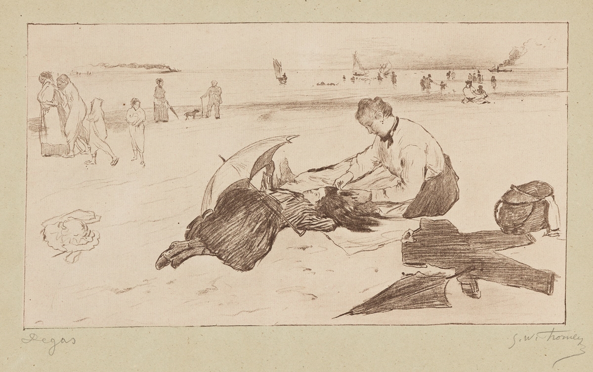 Edgar Degas | Sur la Plage (1888 - 1889) | MutualArt