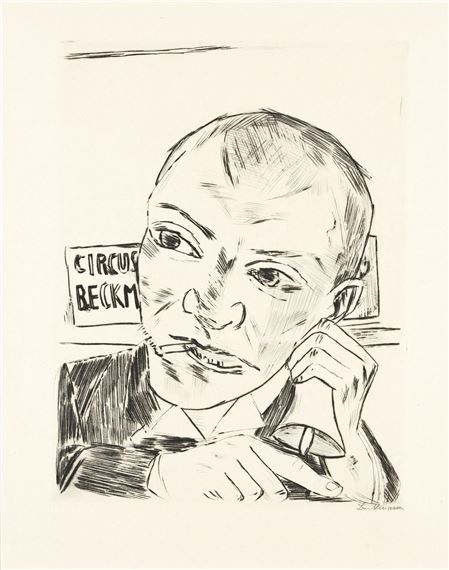 Der Ausrufer (Selbstbildnis) by Max Beckmann, 1921
