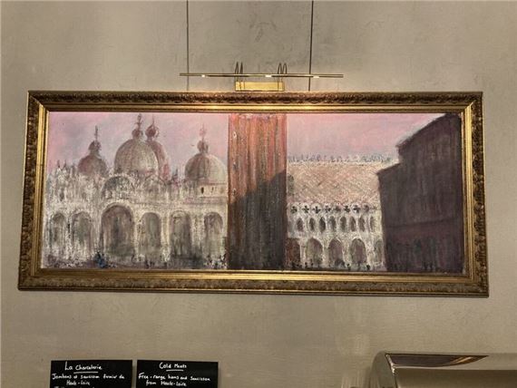 View of the Basilica of Saint Mark in Venice by Herve Thibault