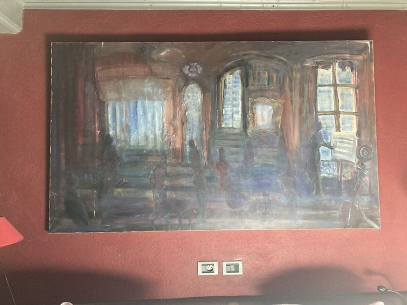 Artwork by Herve Thibault, View of an interior., Made of Oil on canvas