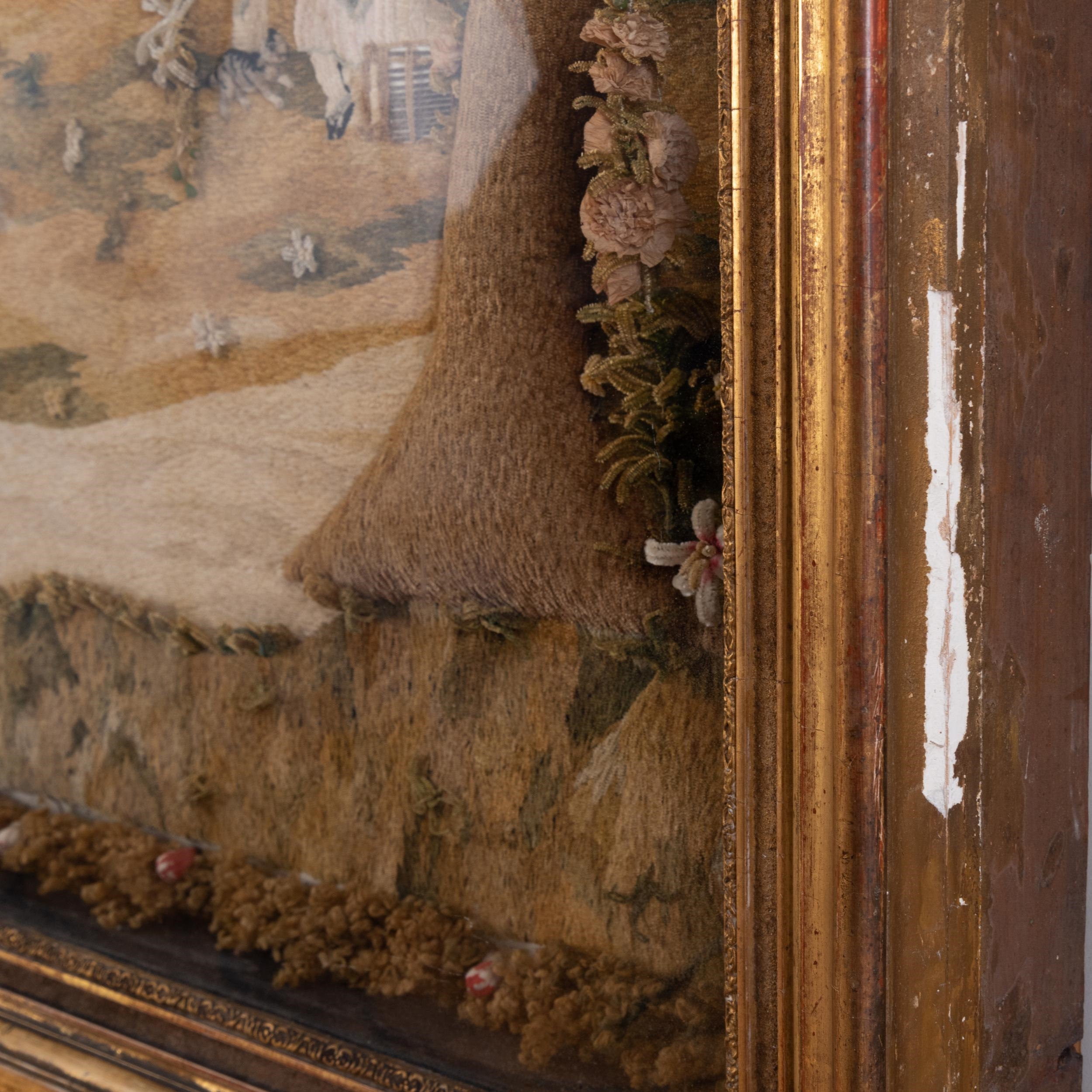 Continental School | Large Continental Stumpwork and Needlework ...