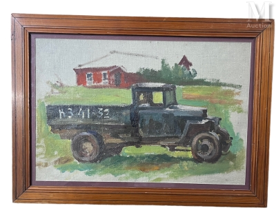 Artwork by Vladimir Federovitch Tchekhlov, Camion K3 41-32, Made of oil on canvas