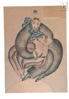 La danseuse et Le couple enlacé - Igor Evgenievich Minaev