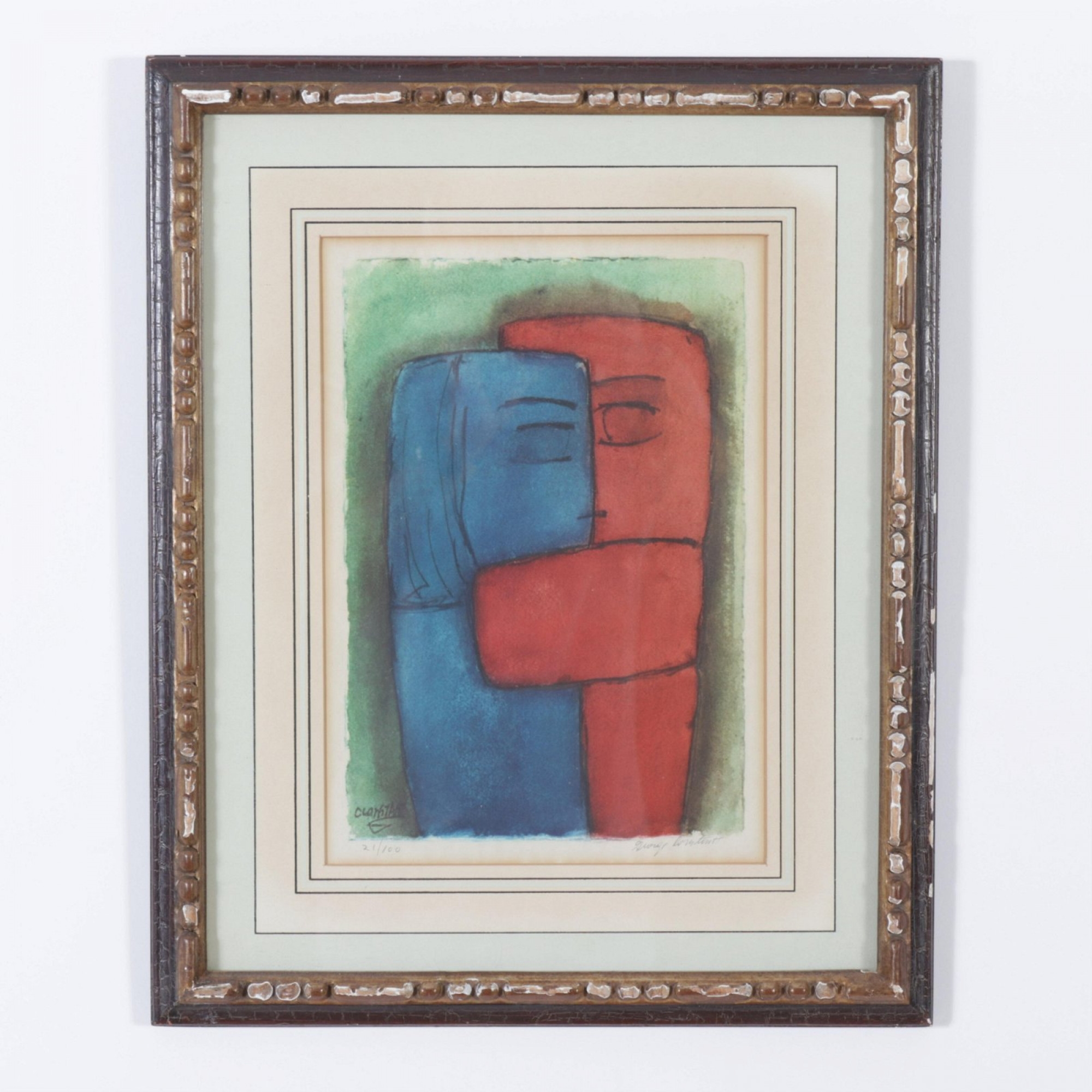 George Zachary Constant | George Constant - Couple, Color Lithograph ...
