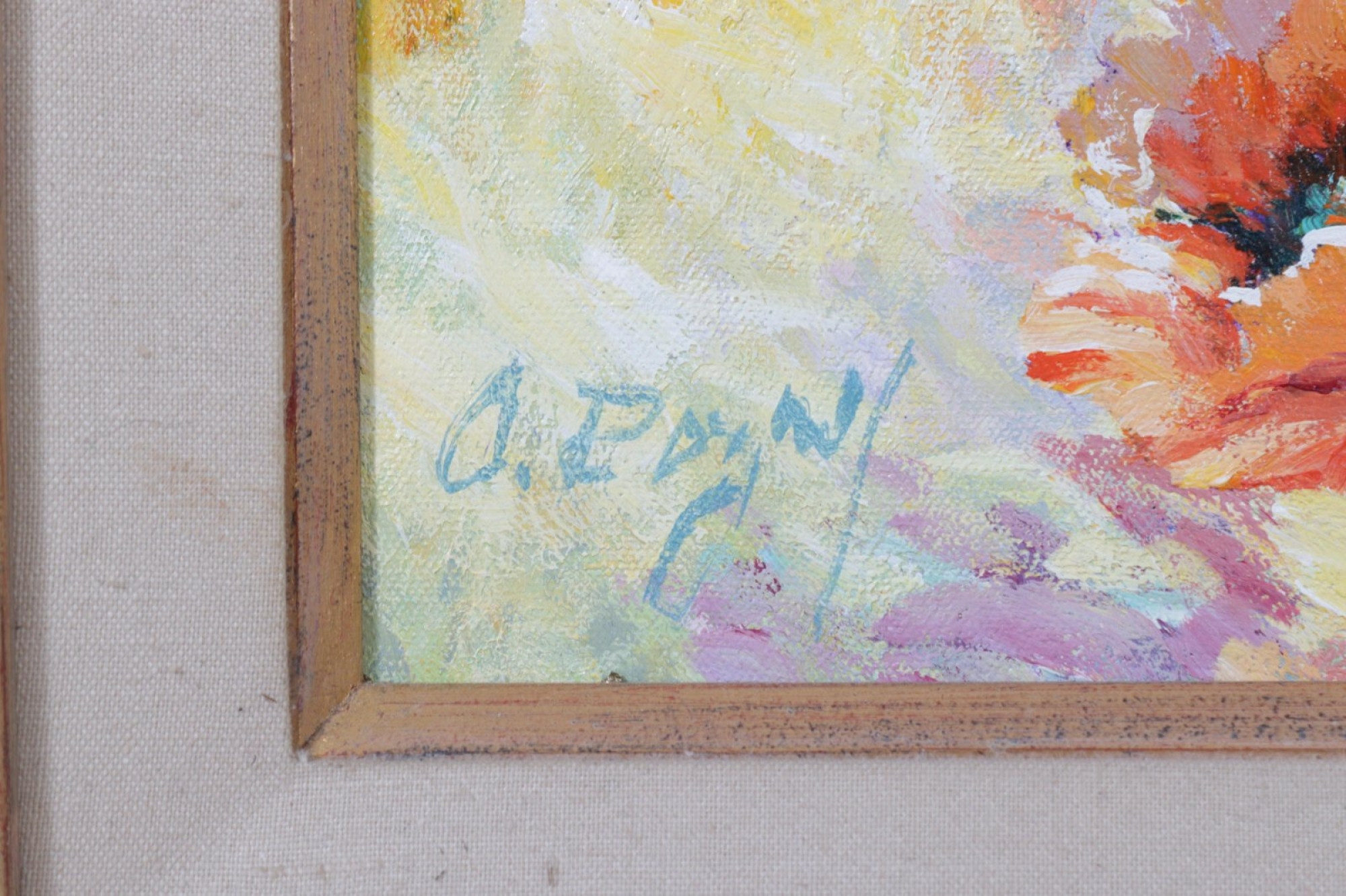 Artwork by Claude Rozan, Possibly Claude Rozan- Flowers in Bloom- O/C, Made of O/C