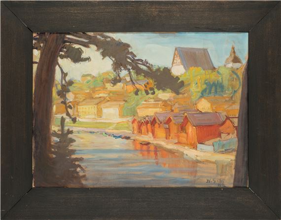 View from Porvoo by Vilho Sjöström, 1912