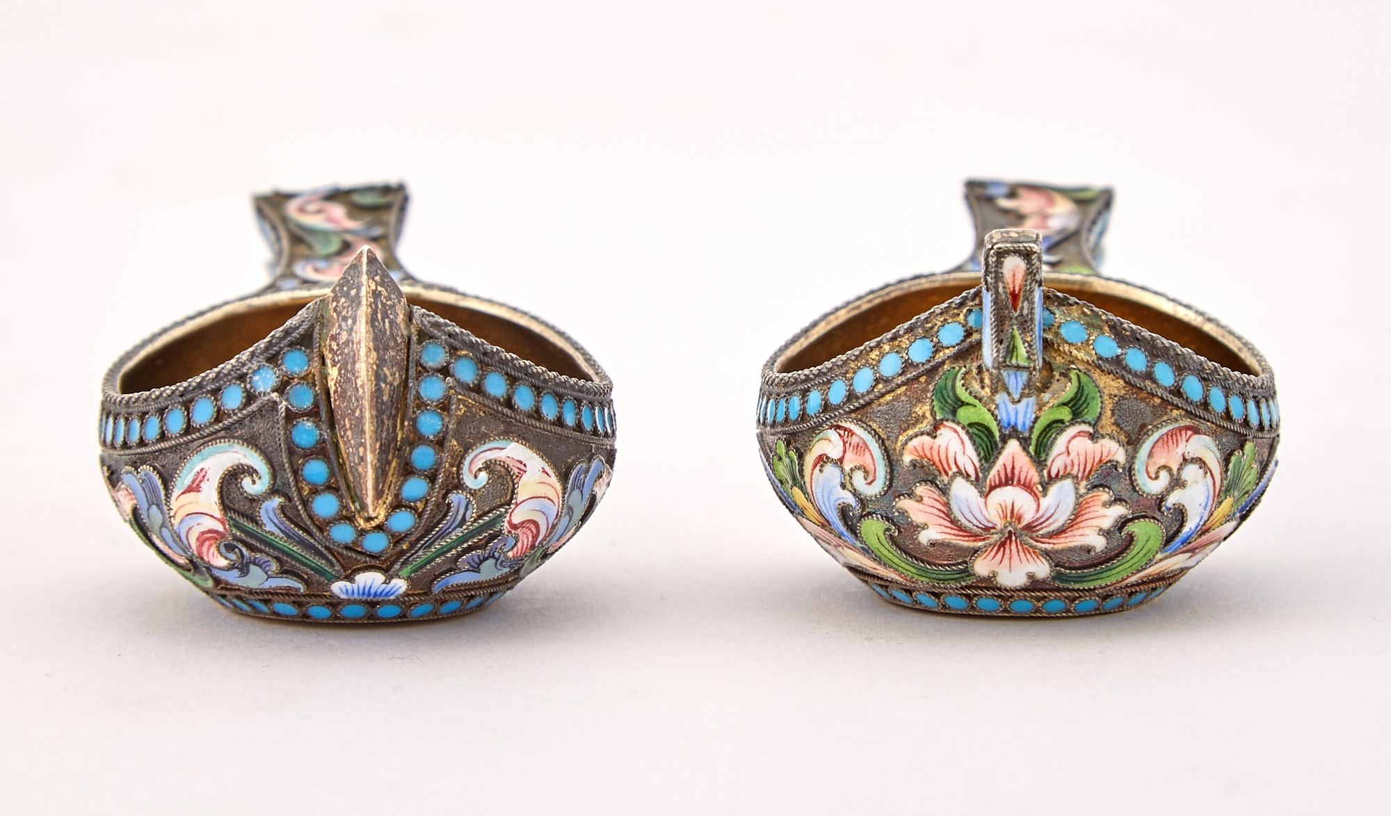 Artwork by Maria Semenova, Length 3 inches (7.6 cm)., Made of Silver Gilt and