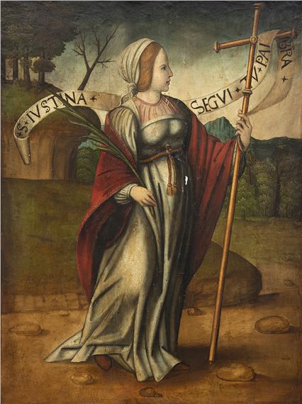 Santa Justina by Castillian School, 16th Century