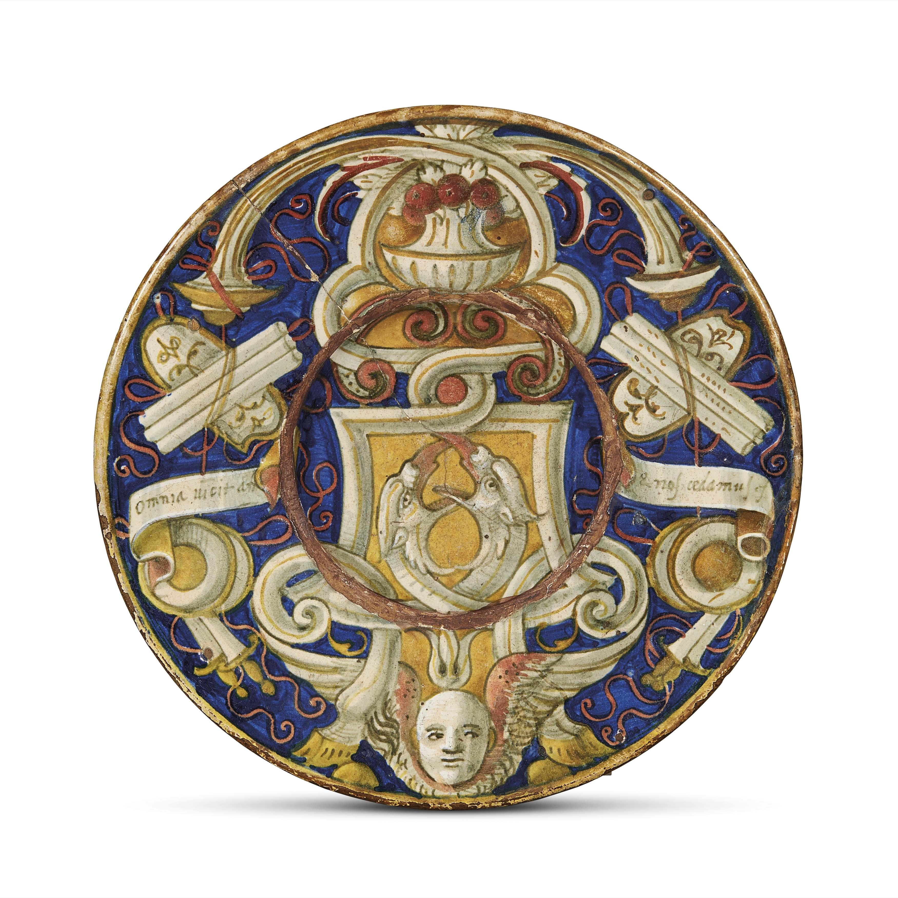 Artwork by Master Giorgio, A PLATE (TAGLIERE), GUBBIO, MASTRO GIORGIO, 1531