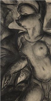 Femme africaine en buste - Auguste Mammour