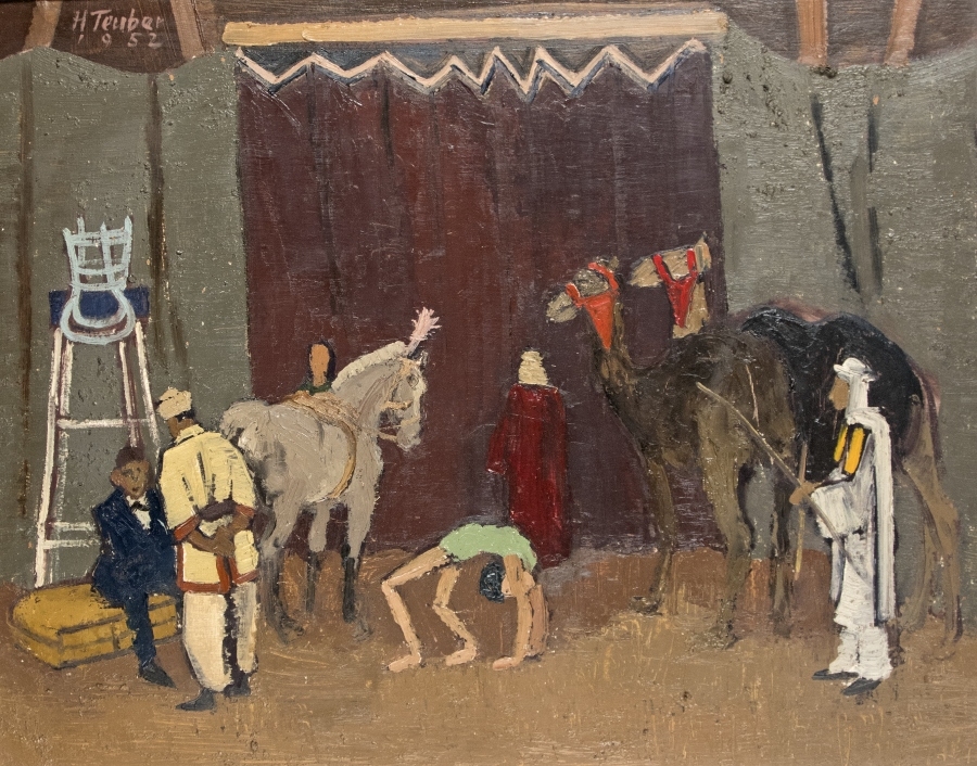 Zirkusvolk by Hermann Teuber, 1952