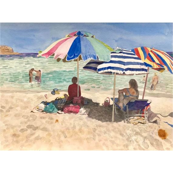 On the beach by Antonis Staveris