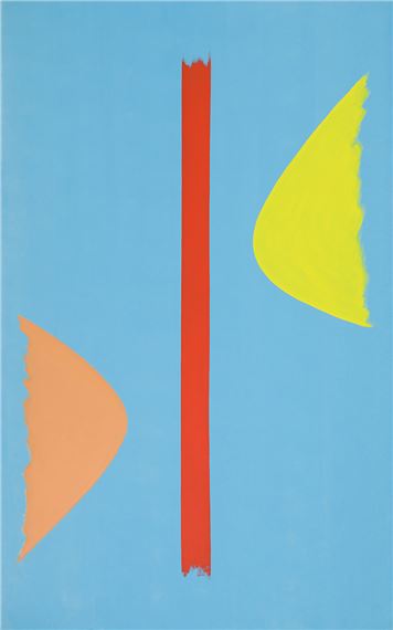 Blue, Red #4 by Jack Bush, dated May 1969