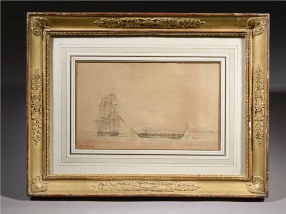 Nicholas Pocock | Catch of War - Towing of a French Frigate. (1809 ...