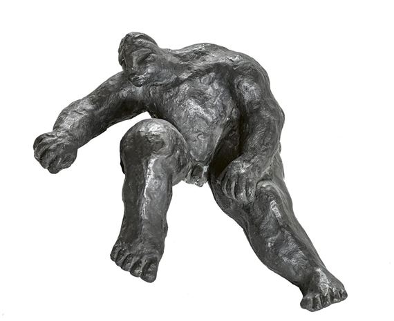 Männlicher Akt, halbliegend - Markus Vogel