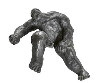 Männlicher Akt, halbliegend - Markus Vogel