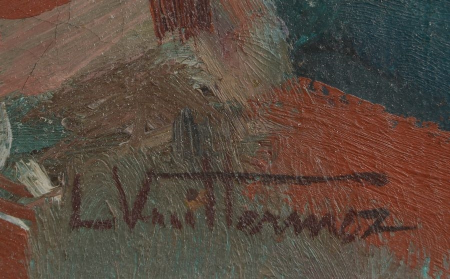 Artwork by Louis Vuillermoz, Port of Collioure., Made of Oil on canvas