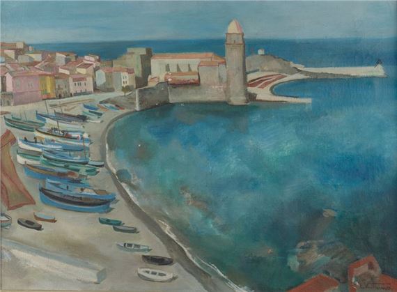 Port of Collioure. by Louis Vuillermoz