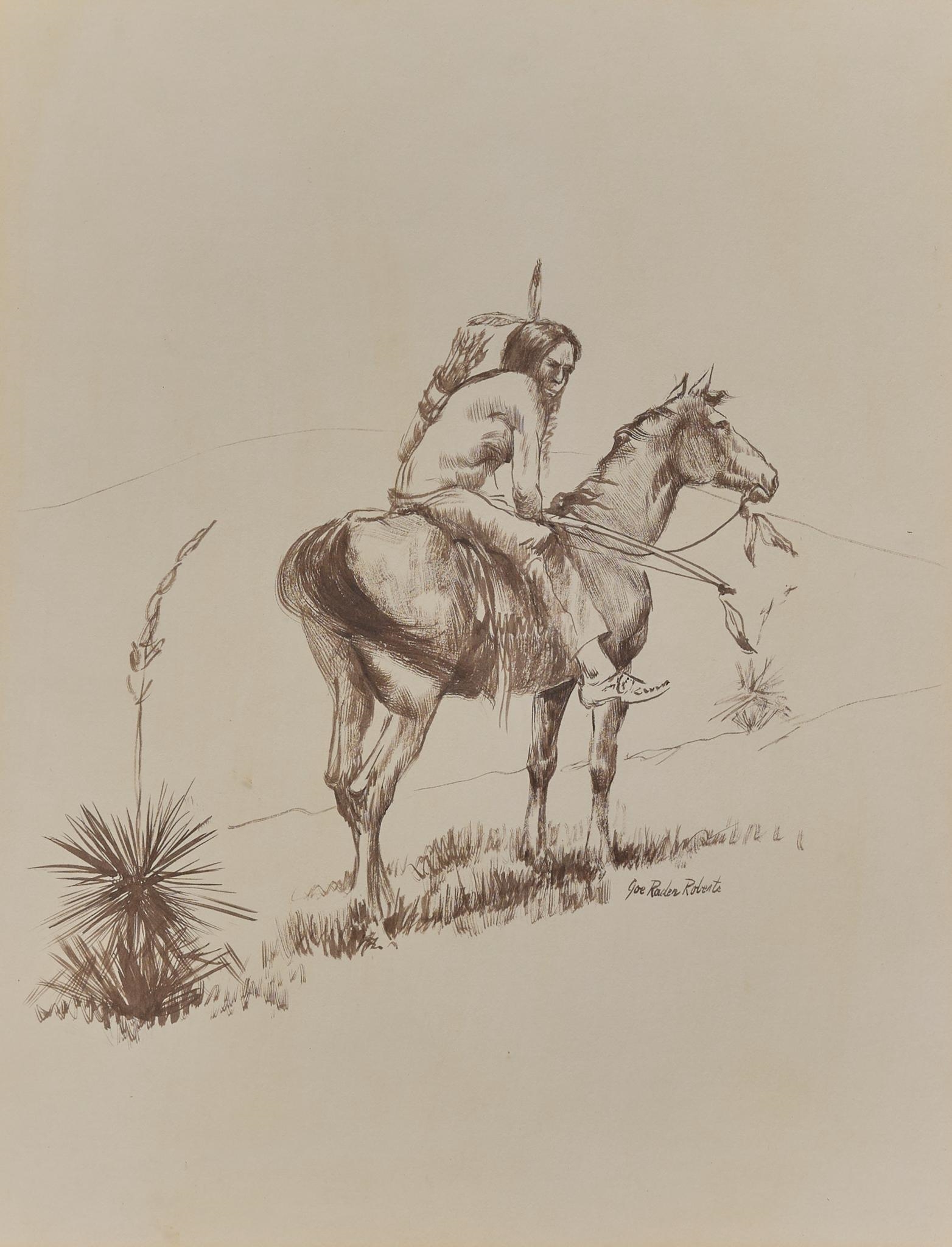 Joe Rader Roberts | Native American Rider | MutualArt