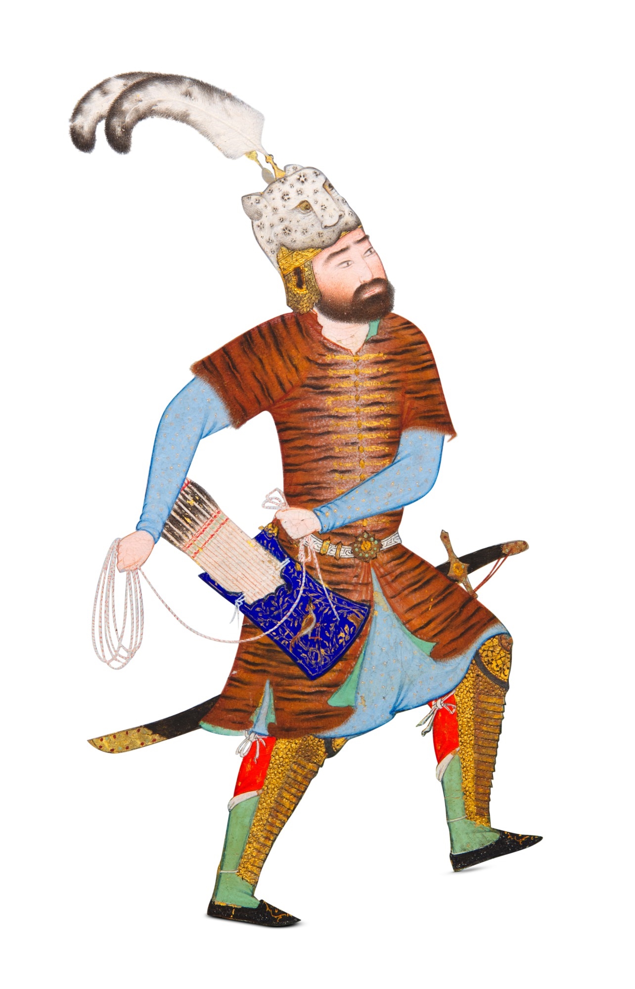 mirza-ali-rustam-recovers-rakhsh-from-afrasiyab-s-herd-illustrated
