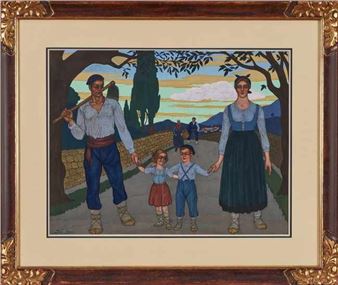 Famille basque, trois générations Picture