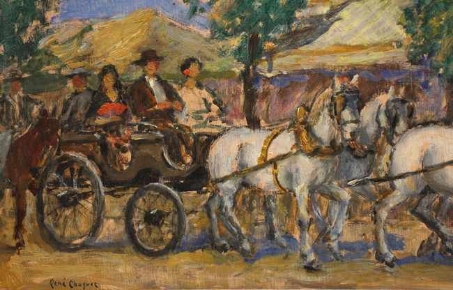 Gravure Sur Bois Ancienne 'Deux Anciens Amis' Par René Choquet - 1858 - Encadrée
